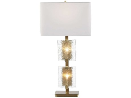 John Richard Gemelle Natural Brass Buffet Lamp