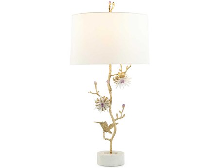 John Richard Gemstone Garden Honey White Buffet Lamp