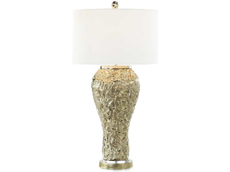 John Richard Champagne Swirls Champagne Gold Buffet Lamp