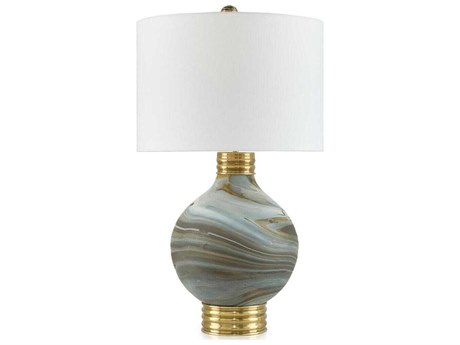 John Richard Giove Brown Grey Buffet Lamp