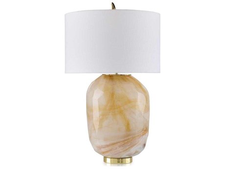 John Richard Wistful Breeze Brown Ivory Buffet Lamp