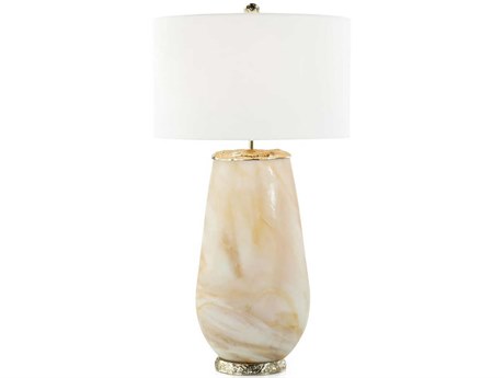 John Richard Gilded Winds Ivory Off White Buffet Lamp