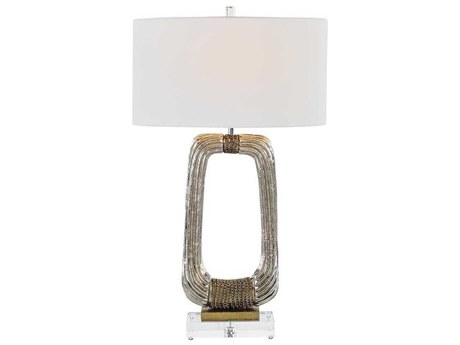 John Richard Serengeti Nickel Buffet Lamp