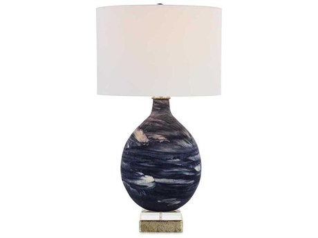 John Richard Kyoto Champagne Blue Buffet Lamp