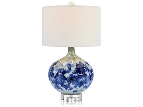 John Richard Sora Blue White Buffet Lamp