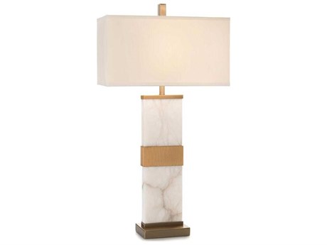 John Richard Column Brass Buffet Lamp