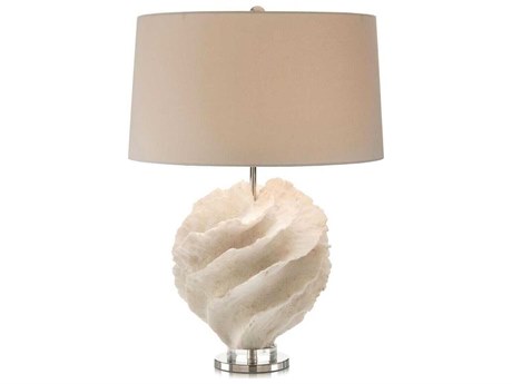 John Richard Rustic Spiral White Buffet Lamp