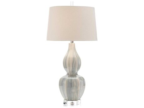 John Richard Ceramic Urn Ceramic Urn Gray Buffet Lamp