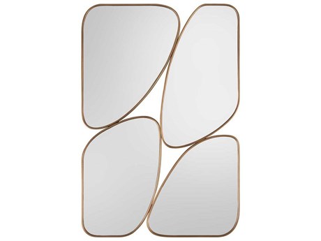 John Richard Quadrant Aztec Gold Wall Mirror