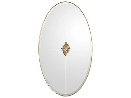 John Richard Gadlas Gold Oval Wall Mirror