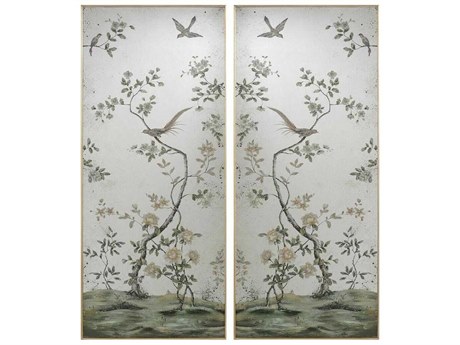 John Richard Roku Mirror Panels Set of 2