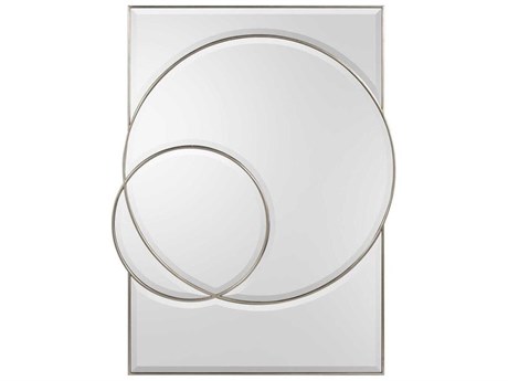 John Richard Equinox Pewter Silver Rectangular Wall Mirror