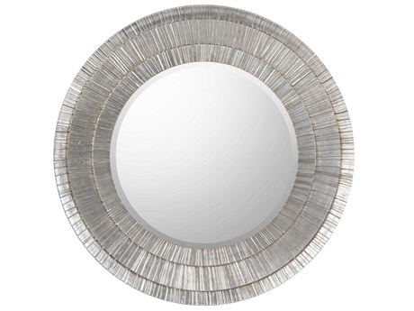 John Richard Peili Silver Round Wall Mirror