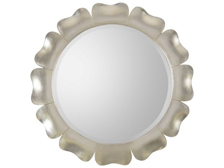 John Richard Leyla Champagne Round Wall Mirror