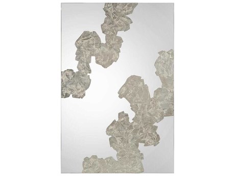 John Richard Nuvole Silver Rectangular Wall Mirror