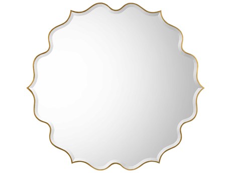 John Richard Starstruck Gold Round Wall Mirror
