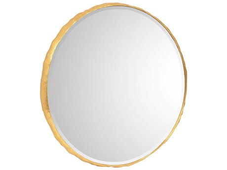 John Richard Sewell Gold Round Wall Mirror