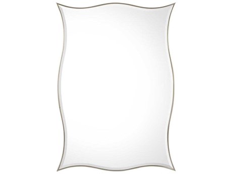 John Richard Onda Silver Rectangular Wall Mirror