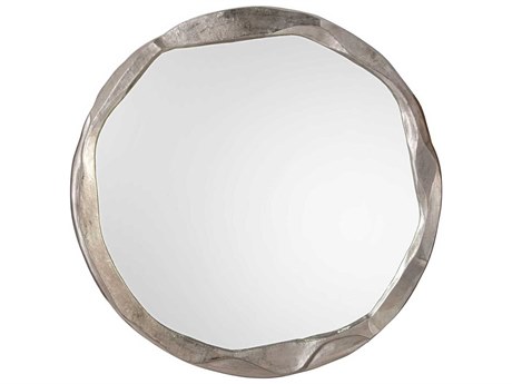 John Richard Round Nickel Round Wall Mirror