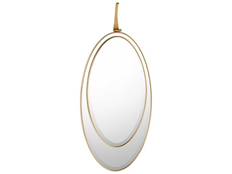 John Richard Orbit Gold Coast Oval Wall Mirror