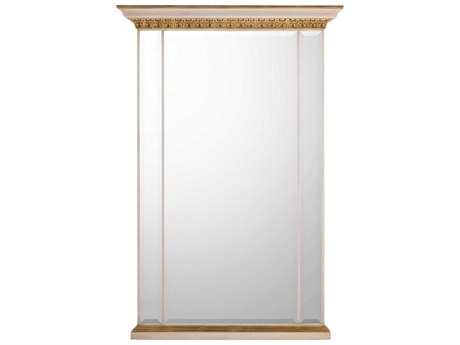 John Richard Vallejo Distressed Gold Rectangular Wall Mirror