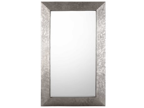 John Richard Gloria Nickel Rectangular Wall Mirror