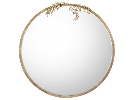 John Richard Olive Round Wall Mirror