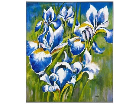 John Richard Shi Fei's Twilight Irises Wall Art