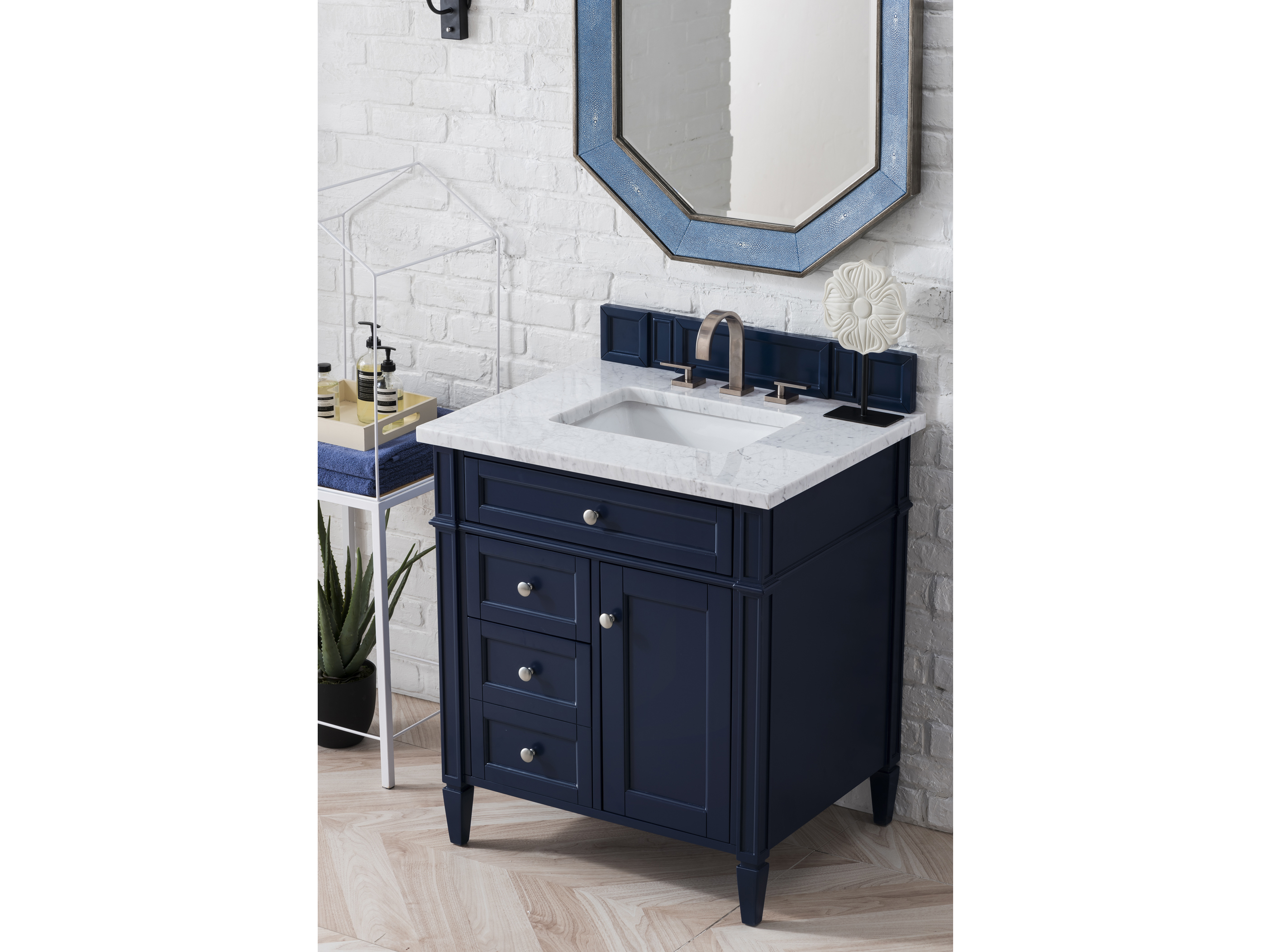 James Martin Furniture Brittany Victory Blue 28'' Wide Single Vanity