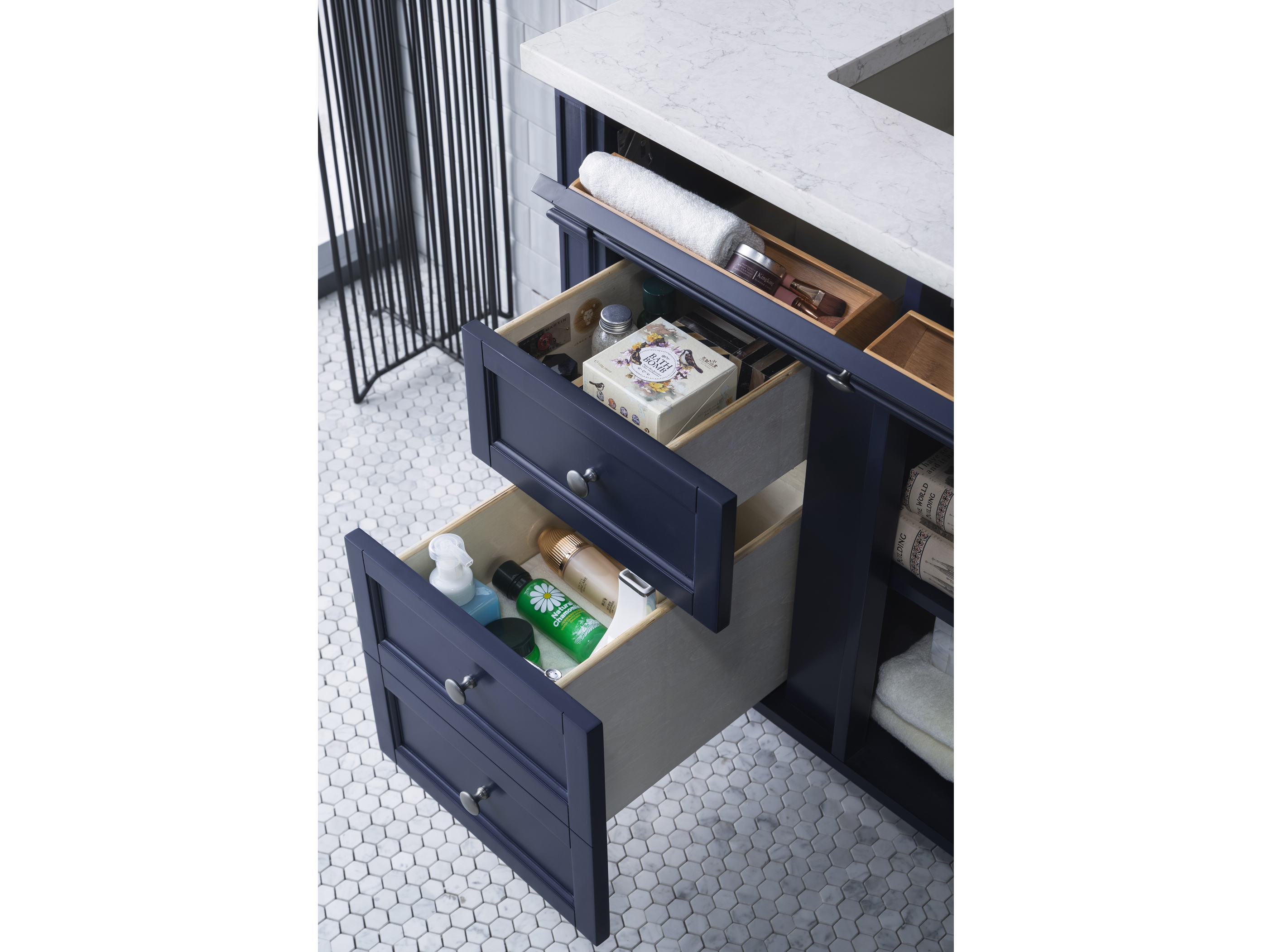 James Martin Furniture Brittany Victory Blue 34'' Wide Single Vanity