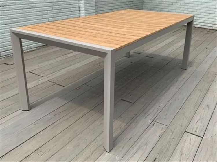 marbella aluminum rectangular dining table