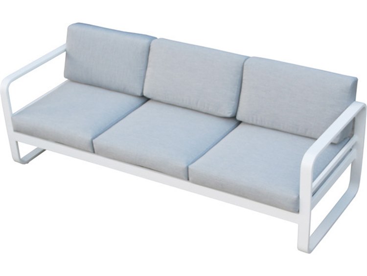 Schnupp Patio Bonaire Cushion Aluminum White Sofa