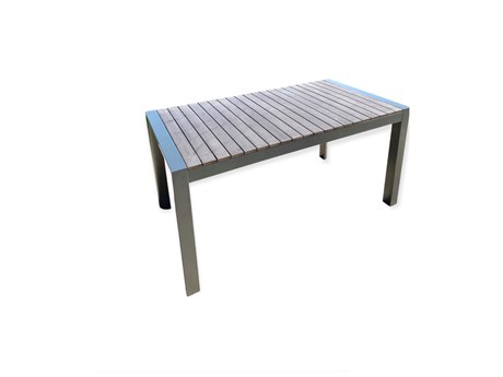 Schnupp Patio Fusion Aluminum Dark Gray 60''W x 32''D Rectangular Dining Table