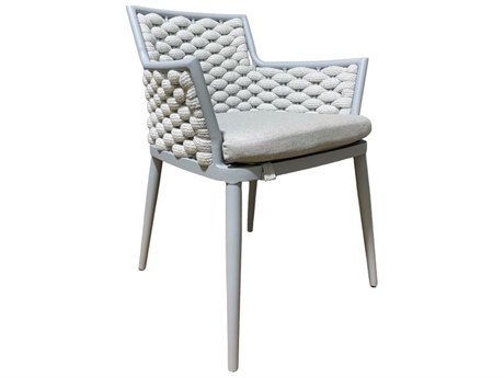 Schnupp Patio Palma Aluminum Silver Dining Arm Chair