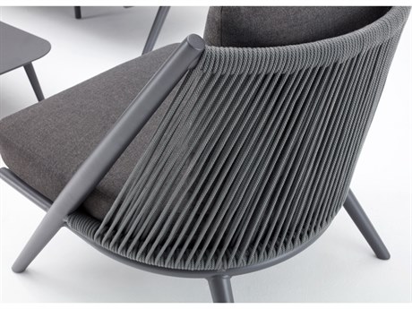 Schnupp Patio Alia Cushion Aluminum Charcoal Lounge Chair