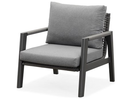 Schnupp Patio Caicos Cushion Aluminum Charcoal Lounge Chair