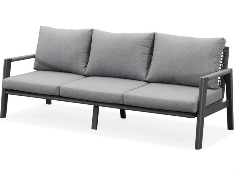 Schnupp Patio Caicos Cushion Aluminum Charcoal Sofa