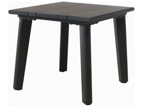 Schnupp Patio Caicos Aluminum Charcoal Side Table