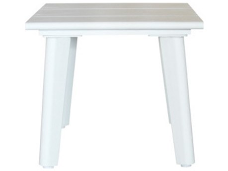 Schnupp Patio Caicos Aluminum White Side Table