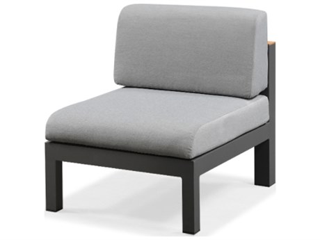 Schnupp Patio Cali Aluminum Charcoal Sectional Modular Lounge Chair