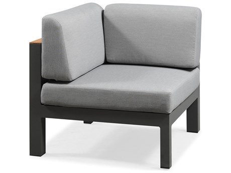 Schnupp Patio Cali Cushion Aluminum Charcoal Sectional Corner Lounge Chair