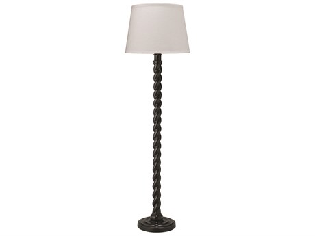 Jamie Young Barley Twist Black Floor Lamp