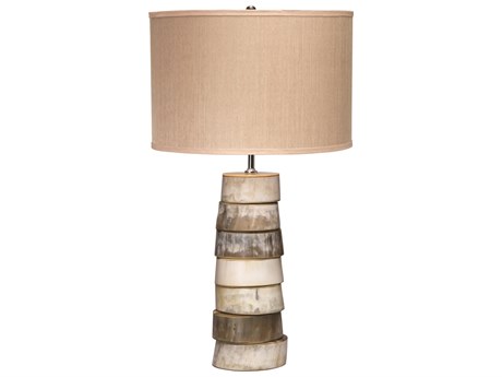 Jamie Young Stacked Horn Off White Buffet Lamp