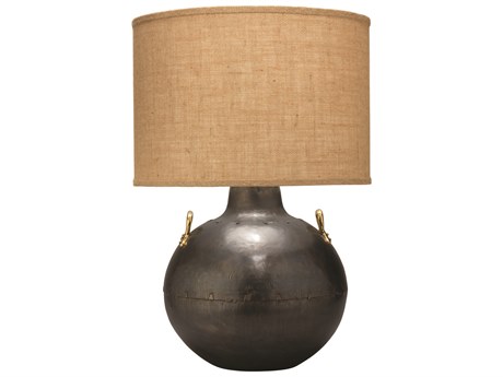 Jamie Young Two Handled Kettle Iron Brown Buffet Lamp