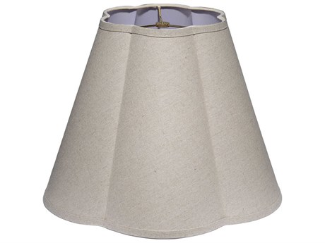 Jamie Young Scalloped Natural Linen Shade