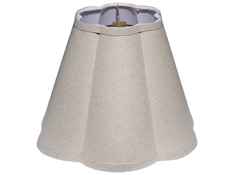 Jamie Young Scalloped Natural Linen Shade