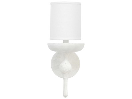 Jamie Young 1-Light White Plaster Wall Sconce