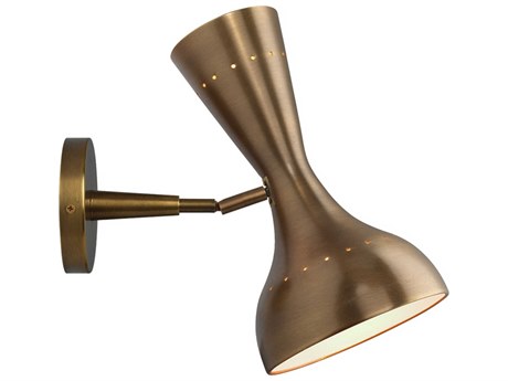 Jamie Young Pisa 2-Light Antique Brass Wall Sconce