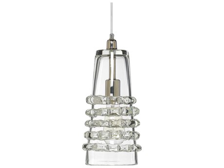 Jamie Young Ribbon 1-Light Clear Glass Geometric Pendant