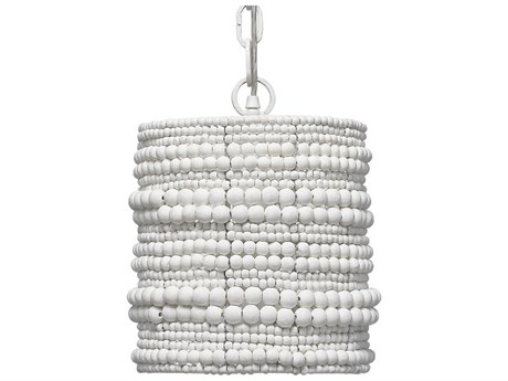 Jamie Young Strand 1-Light White Mini Pendant
